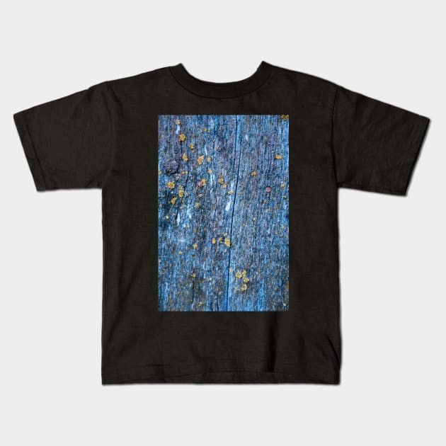 Wood texture of rotten tree trunk, close-up, texture, background Kids T-Shirt by NxtArt